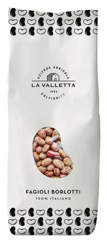 Fagioli Borlotti, Borlotti beans, La Valletta - 400g - pack
