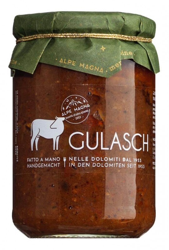 Goulasch, goulasch de boeuf, Alpe Magna - 360g - Verre