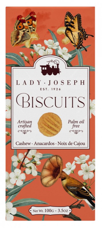Cashew Biscuit, Gebäck mit Cashews, Lady Joseph - 100 g - Packung