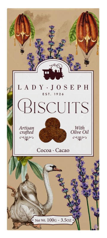 Cocoa Biscuit, biscuits with cocoa, Lady Joseph - 100 g - pack