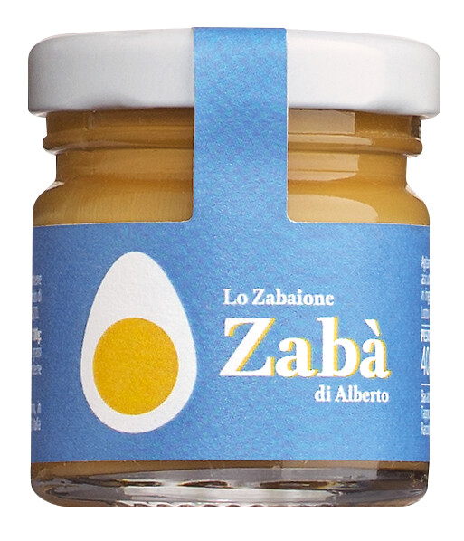 Zaba Classico, crème de zabajone au Marsala, Alberto Marchetti - 40g - Verre