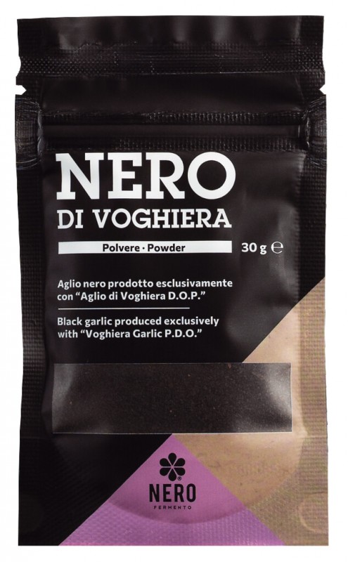 Nero di Voghiera - Powder, Schwarzer Knoblauch Pulver, NeroFermento - 30 g - Packung