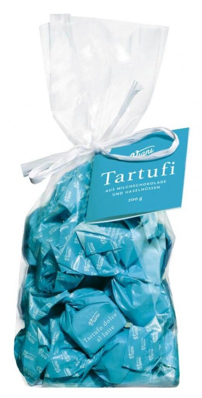 Tartufi cioccolato al latte, sacchetto, Schokoladentrüffel mit Milchschokolade, Viani - 200 g - Beutel