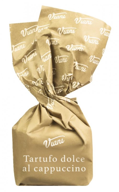 Tartufi dolci al cappuccino, sacchetto, truffe au chocolat blanc avec cafe, produits en vrac, Viani - 1 000g - kg