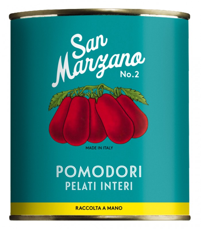 Pomodoro Pelato San Marzano 2, Pomodoro Pelato San Marzano 2, Vintage, Il pomodoro più buono - 800 g - Dose