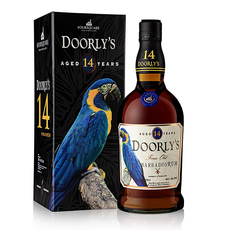 Doorly`s Rum, 14 jaar, 48% vol., Barbados - 700 ml - Fles