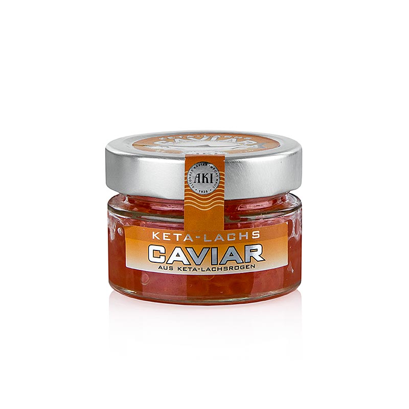 Caviar Keta, de salmo - 100 g - Vidre