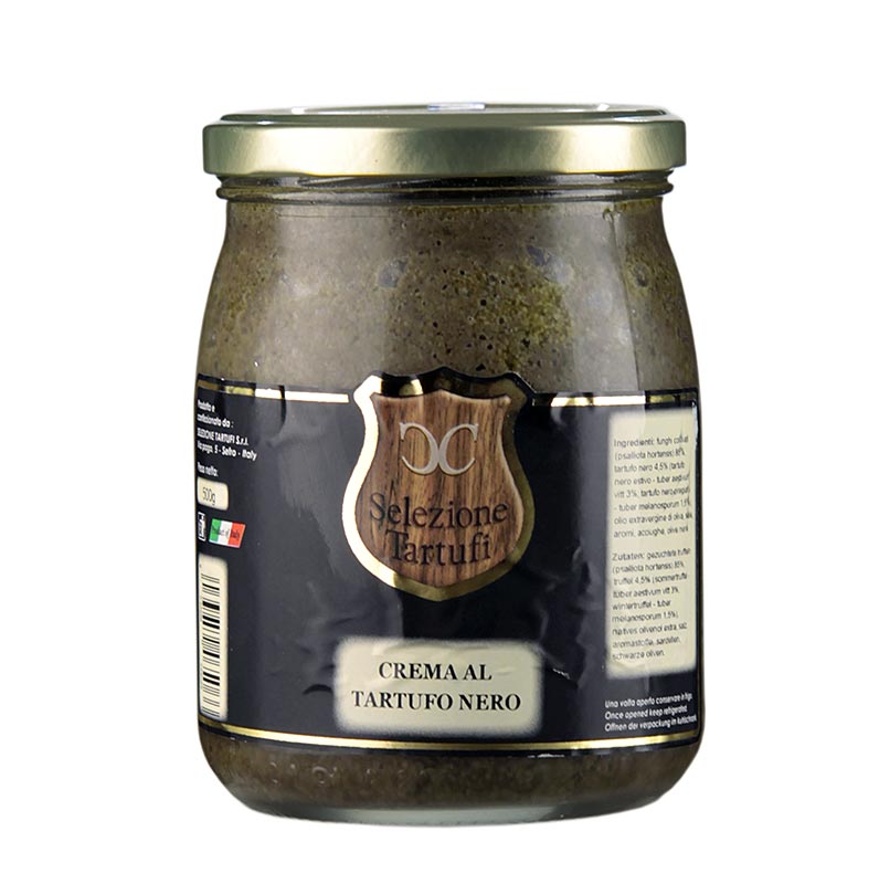 Salsa de trufa, con trufas de verano e invierno y aceitunas - 500g - Vaso