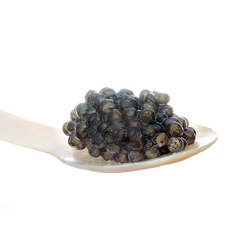 Desietra Baeriskaya kaviar (Acipenser baerii), fiskeldi Thyskalands - 30g - dos