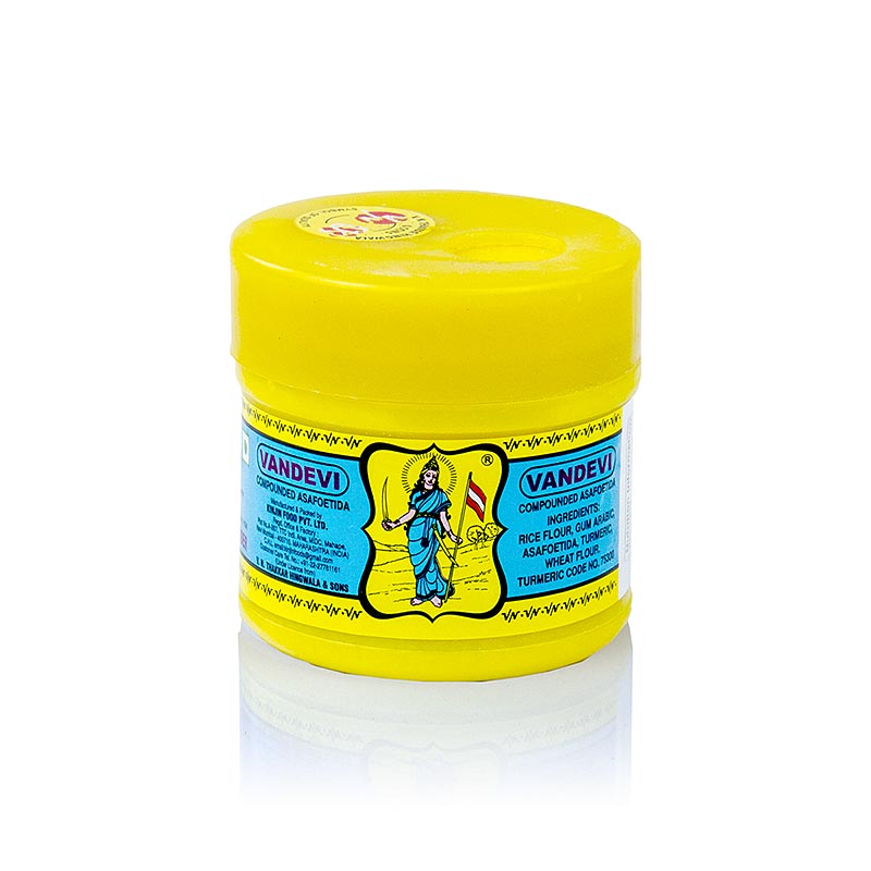 Condimento Asant (Polvo amarillo-Suciedad del diablo-Hing-Asafoetida) - 50 gramos - latas
