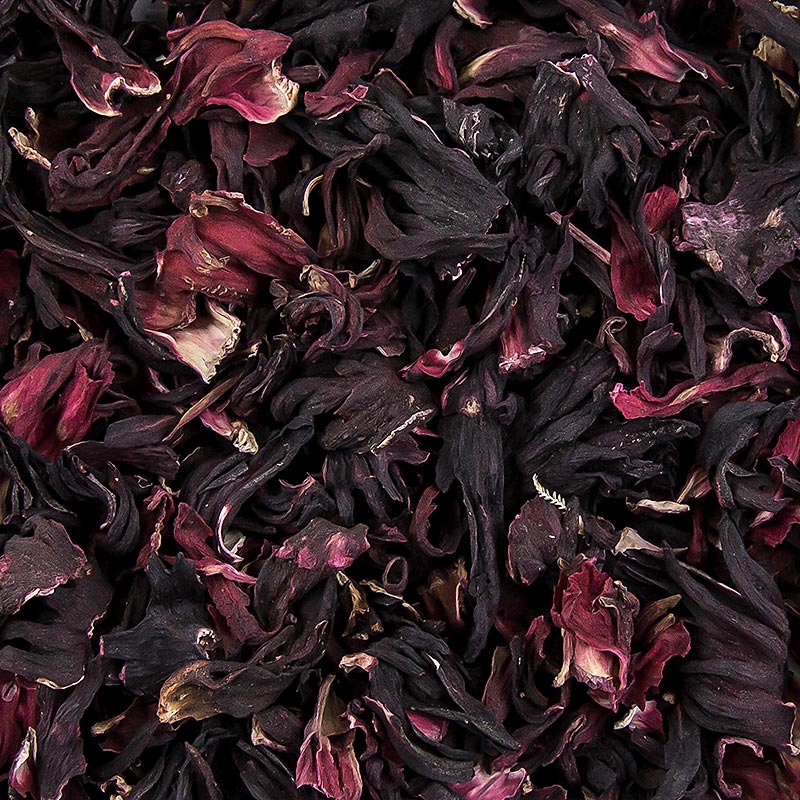 Hibiscus-kukat, kuivatut - 100 g - laukku