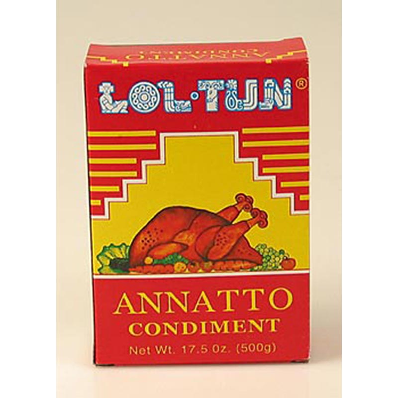 Pasta / especia de achiote y achiote de semillas de Orleans - 500g - Cartulina