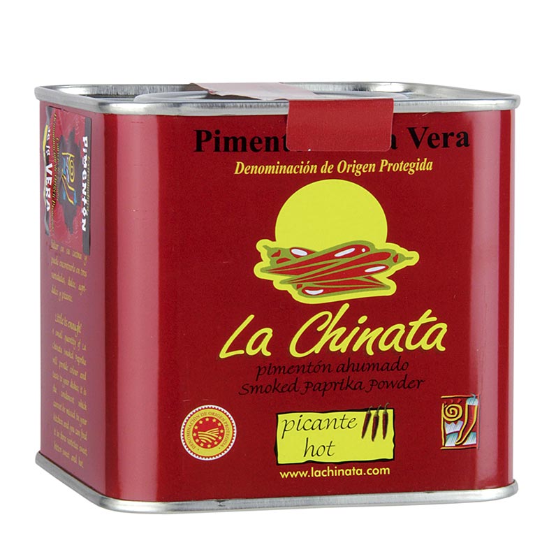 Paprica em po - Pimenton de la Vera DOP, defumado, picante, la Chinata - 350g - espalhador