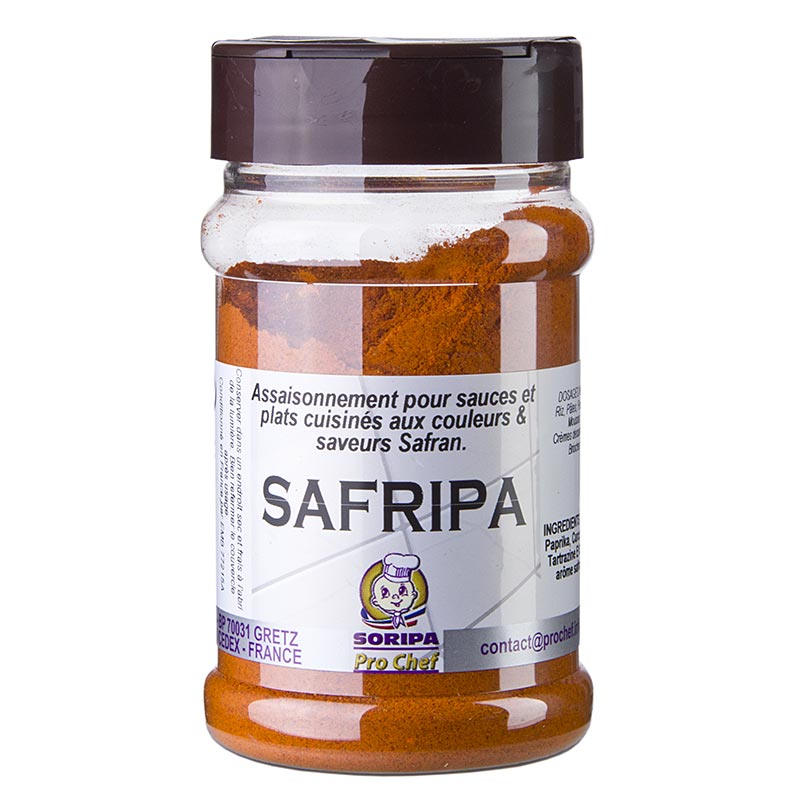 Safripa - saffransaromblandning, med paprika och gurkmeja - 170 g - spridare