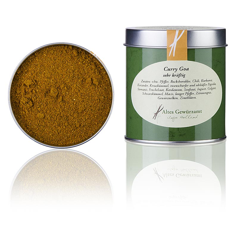 Pluhur kerri Goa, i nxehte, Altes Gewurzamt, Ingo Holland - 70 gr - mund Pluhur kerri Goa, i nxehte, Altes Gewurzamt, Ingo Holland - 70 gr - mund