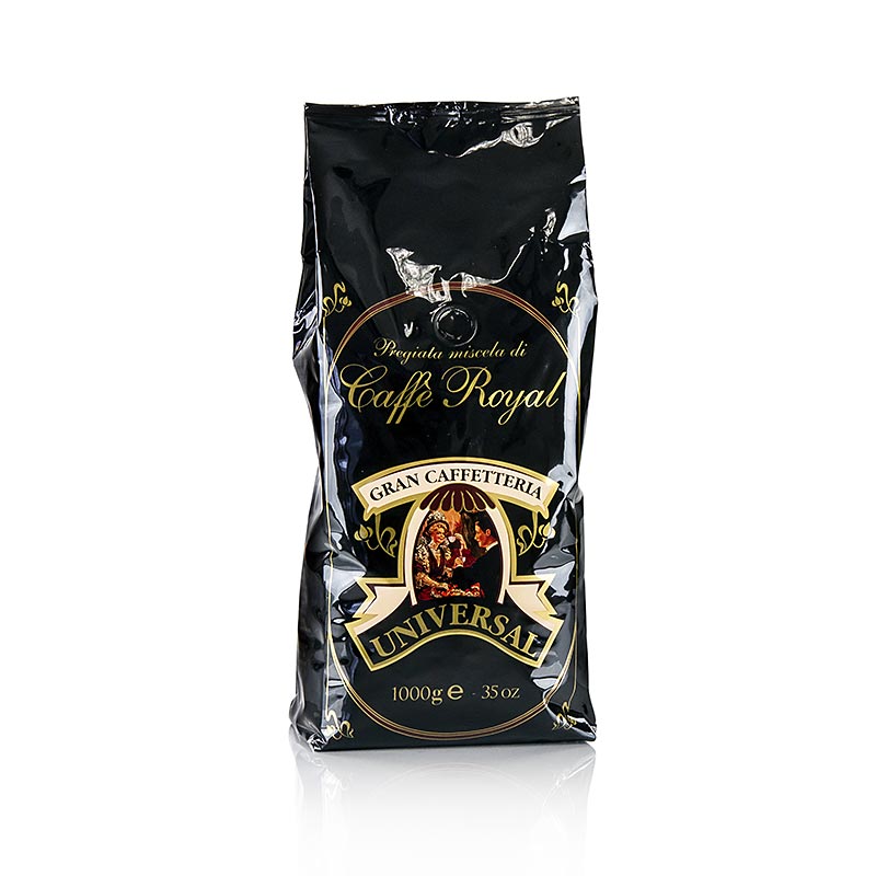 Espresso Universal Royal 100% Arabica, granos enteros - 1 kg - Bolsa de sabor
