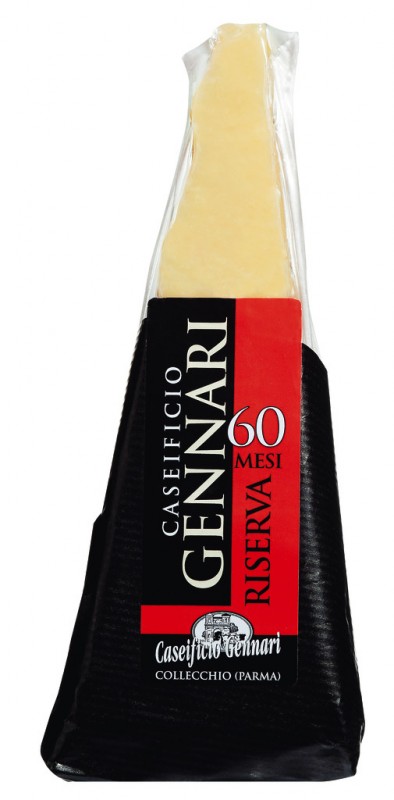 Parmigiano Reggiano DOP Riserva 60, keju keras yang terbuat dari susu sapi mentah, Caseificio Gennari - sekitar 350 gram - Bagian Parmigiano Reggiano DOP Riserva 60, keju keras yang terbuat dari susu sapi mentah, Caseificio Gennari - sekitar 350 gram - Bagian