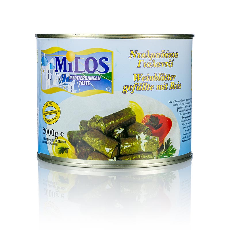 Fulles de raim amb farciment d`arros - 2 kg, 60 peces aprox - llauna