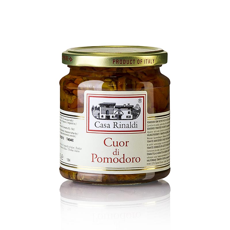 Pomodori semisecchi in olio d`oliva, Casa Rinaldi - 280 g - Bicchiere