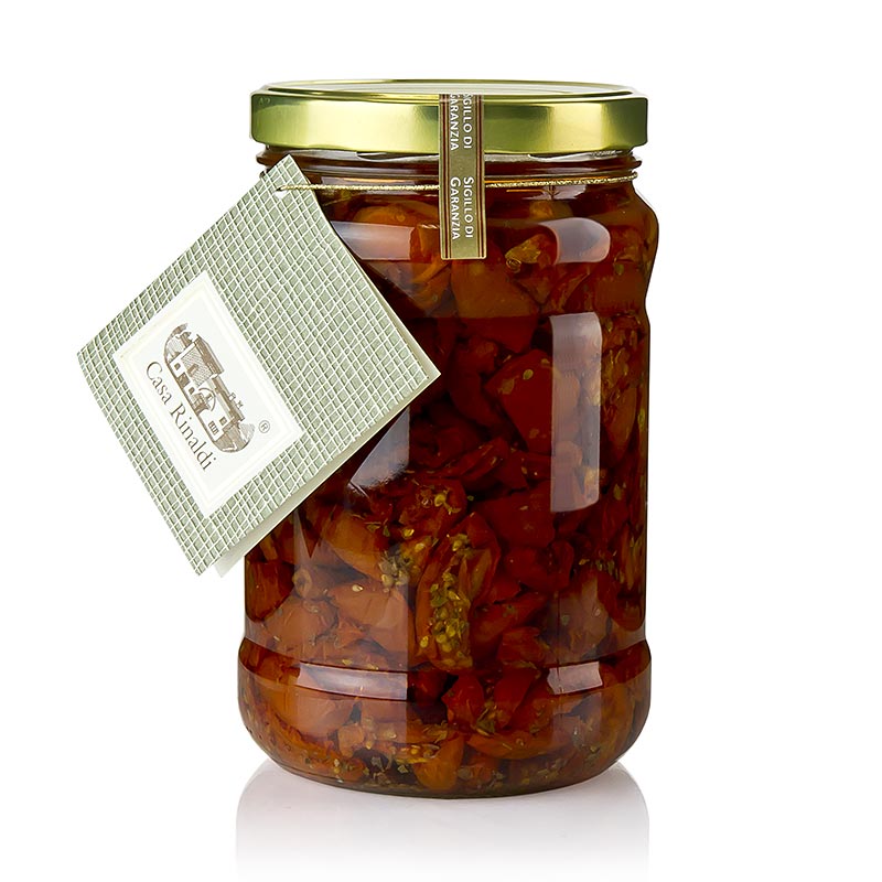 Pomodori semisecchi, in olio di semi di girasole, Casa Rinaldi - 1,5 kg - Bicchiere