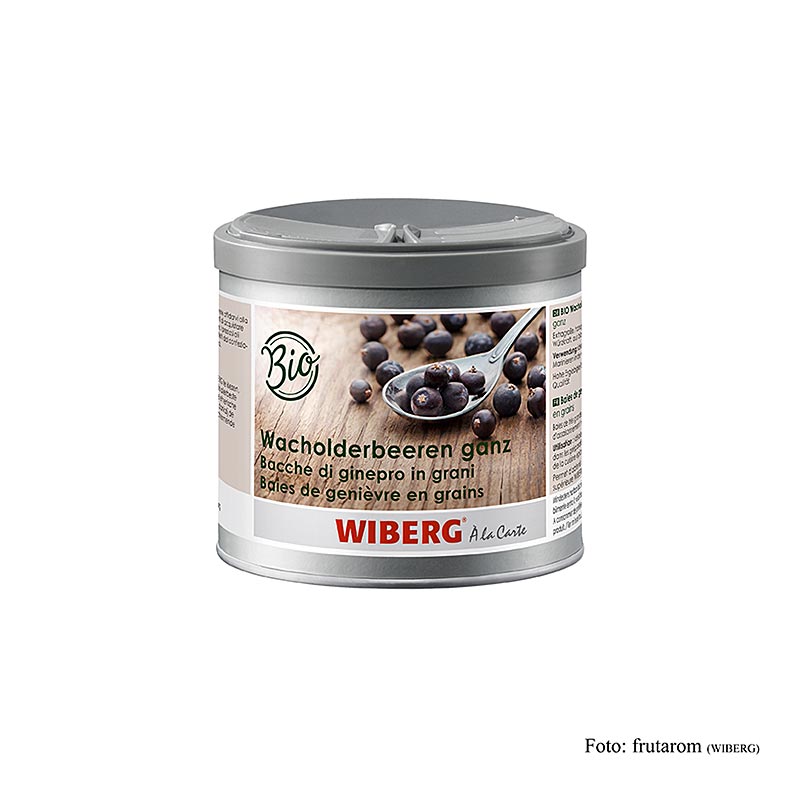 Bagas de zimbro ORGANICAS WIBERG, inteiras - 160g - Aroma seguro