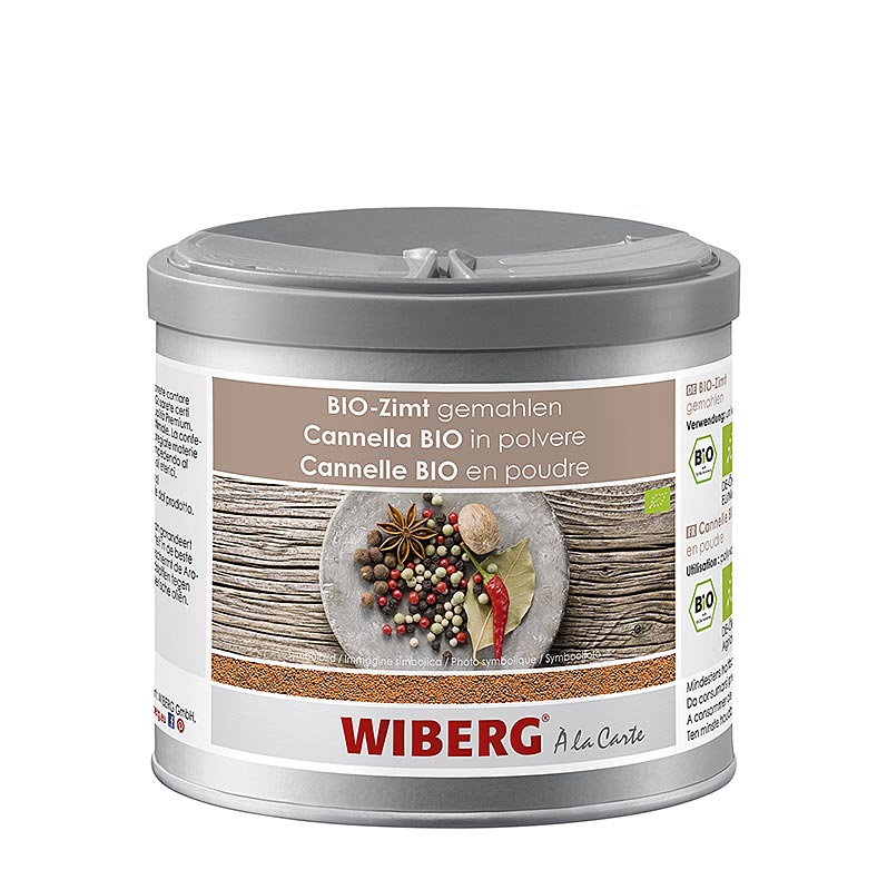 WIBERG ORGANIC kaneli, jauhettu, kassiakaneli, Indonesia - 245 g - Tuoksu turvallinen