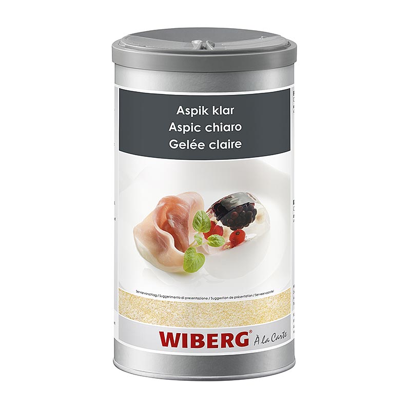 Wiberg Aspik Klar, gelatina, sabor neutro, por 16 litros - 800g - Aroma seguro