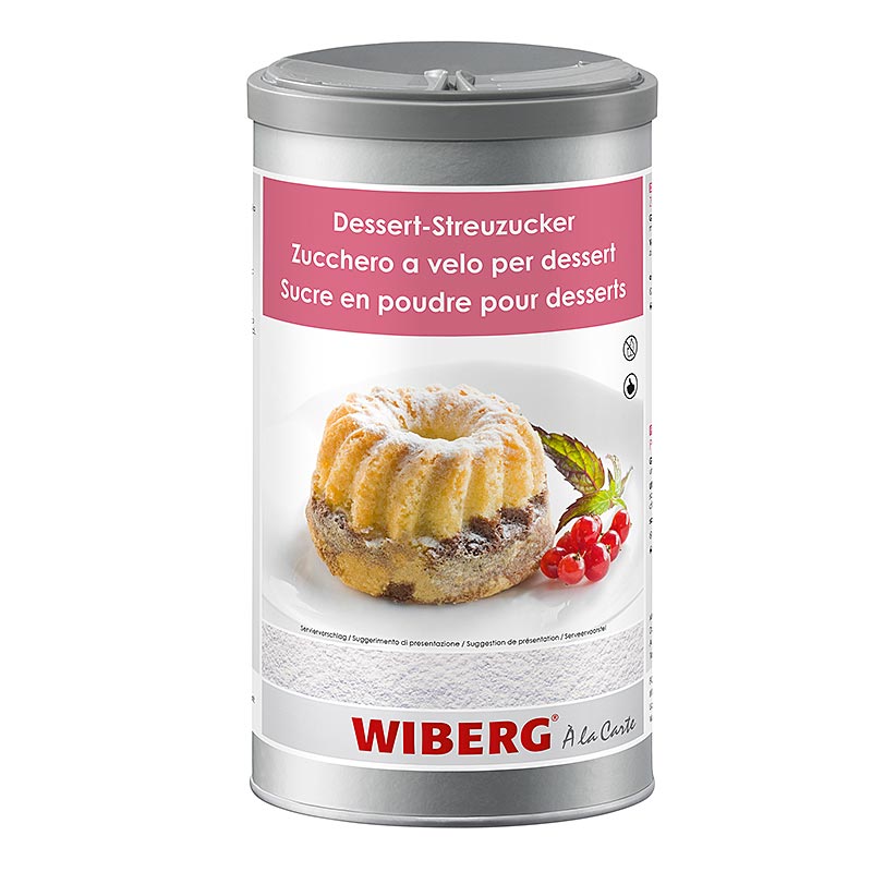 Preparacao de acucar para sobremesa Wiberg (acucar refinado, neve doce) - 750g - Aroma seguro