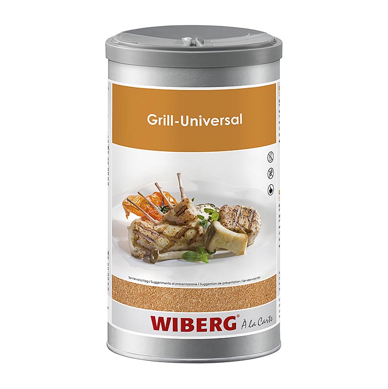 Wiberg Grill - Sal tempero universal - 1,05kg - Aroma seguro