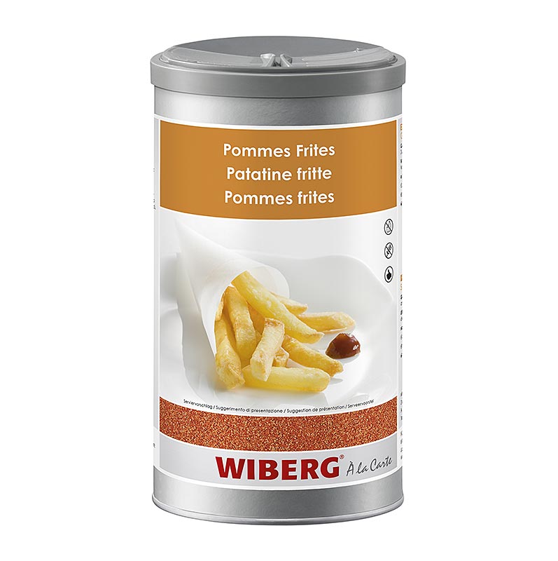 Sal para condimentar patatas fritas Wiberg - 1,15 kilos - Aroma seguro