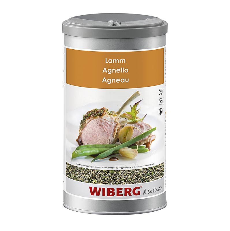 Sal de tempero de cordeiro Wiberg - 850g - Aroma seguro