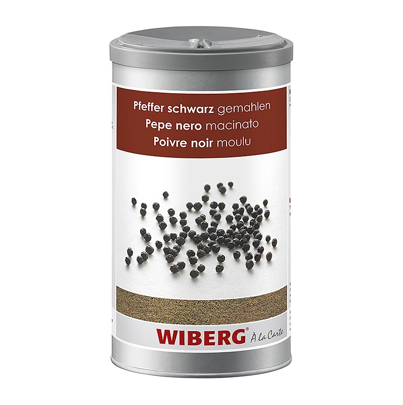 Pimienta negra Wiberg, molida - 555g - Aroma seguro