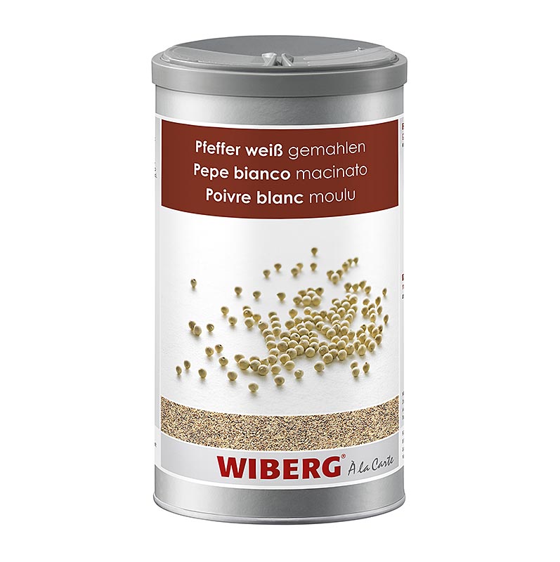 Wiberg pepper hvit, malt - 720 g - Aroma sikker