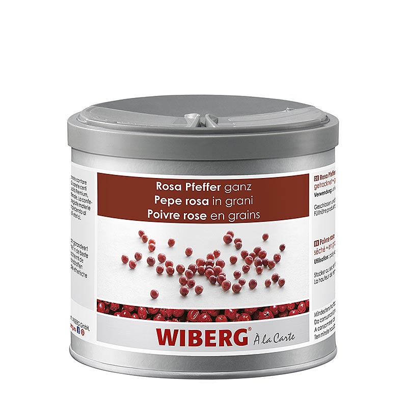Wiberg rosa pepper, hel, toerket - 160 g - Aroma sikker