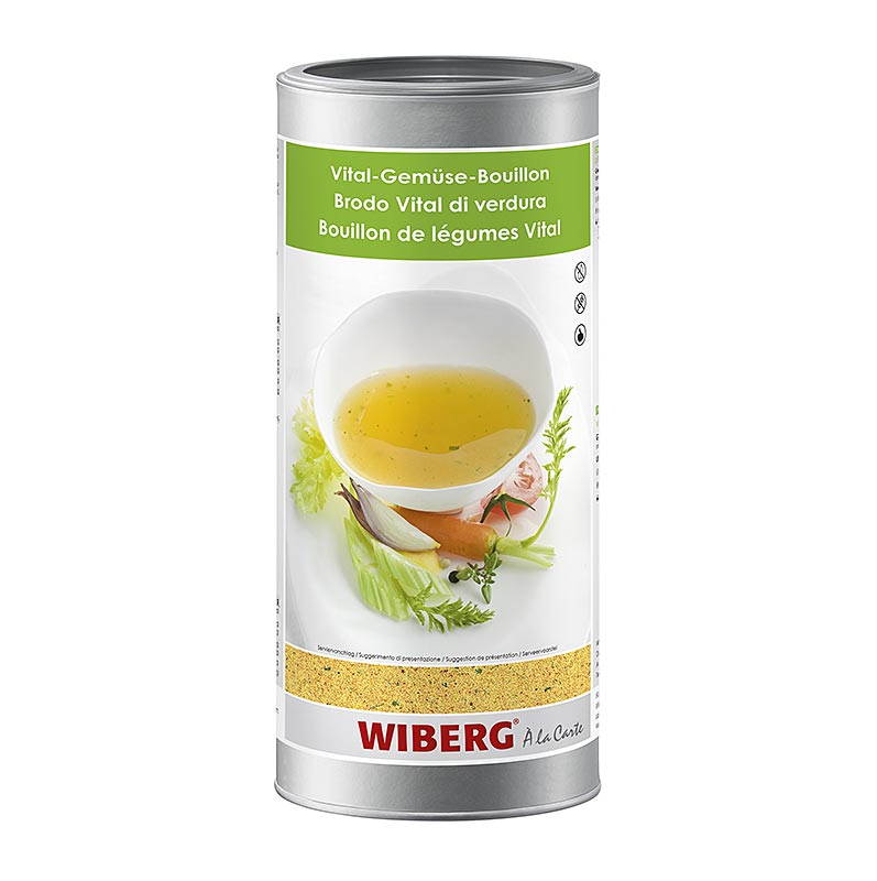 Brodo di verdure Wiberg Vital, per 54 litri - 1,2 kg - Aroma sicuro