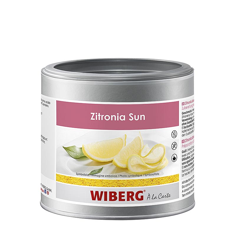 Wiberg Zitronia Sun, valmiste luonnollisella sitruunaoljylla - 300g - Tuoksu turvallinen