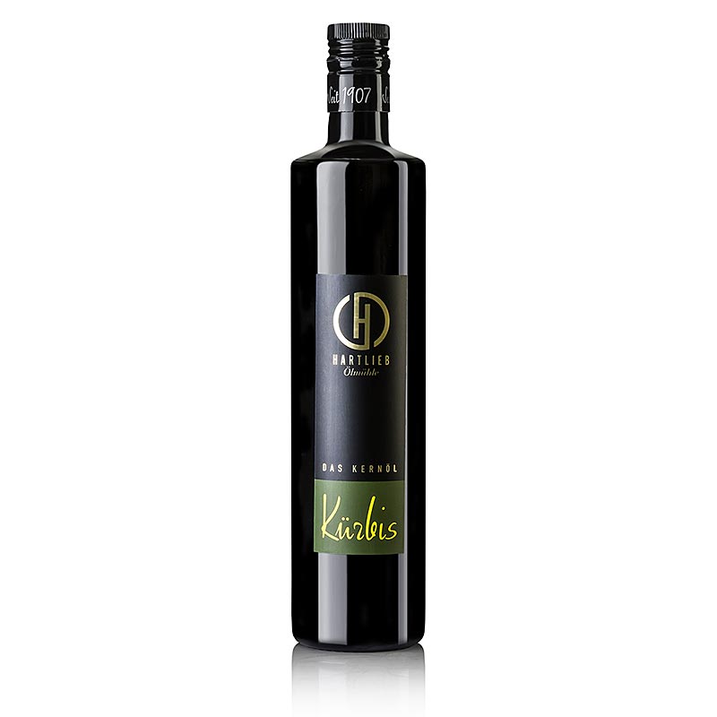 Olio di semi di zucca della Stiria, puro al 100%, Hartlieb - 750ml - Bottiglia