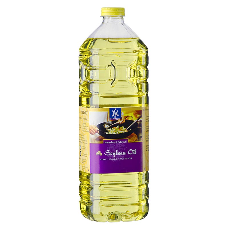 Asien sojaolja, gjord av genetiskt modifierad soja - 1 liter - PE-flaska