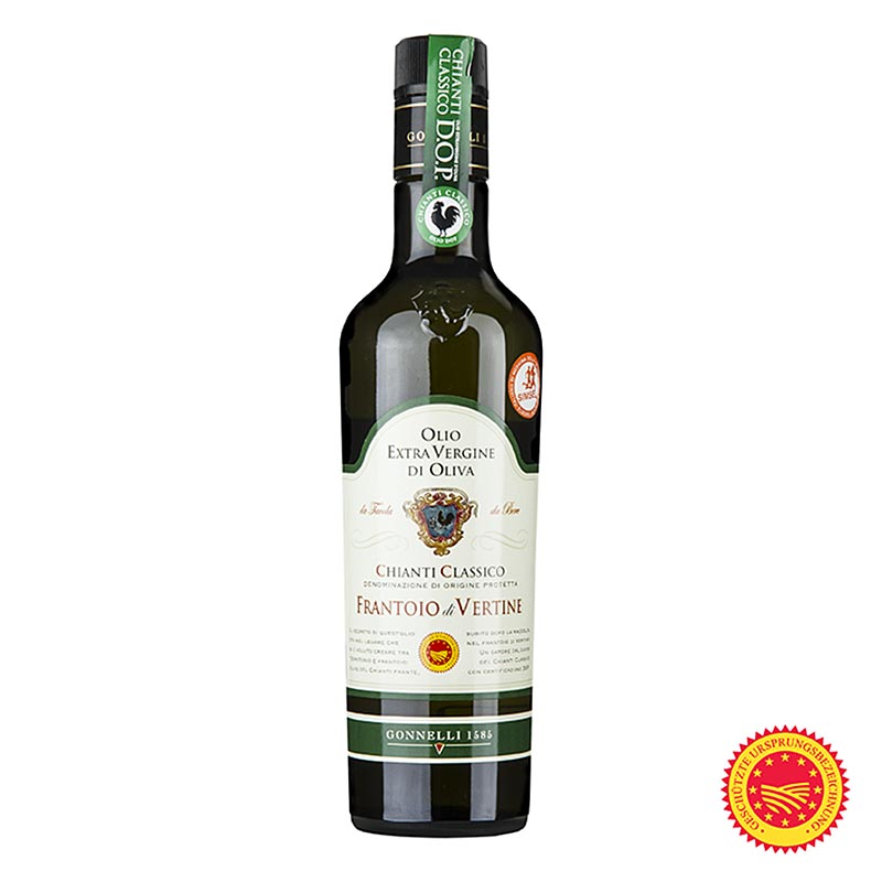 Extra virgin olivenolje, Santa Tea Gonnelli Chianti Classico DOP / PUD, Frantoio - 500 ml - Flaske