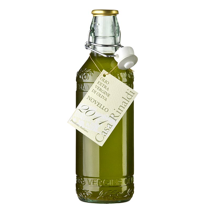 Olio extravergine di oliva, Casa Rinaldi, Novello, piccante - 500ml - Bottiglia