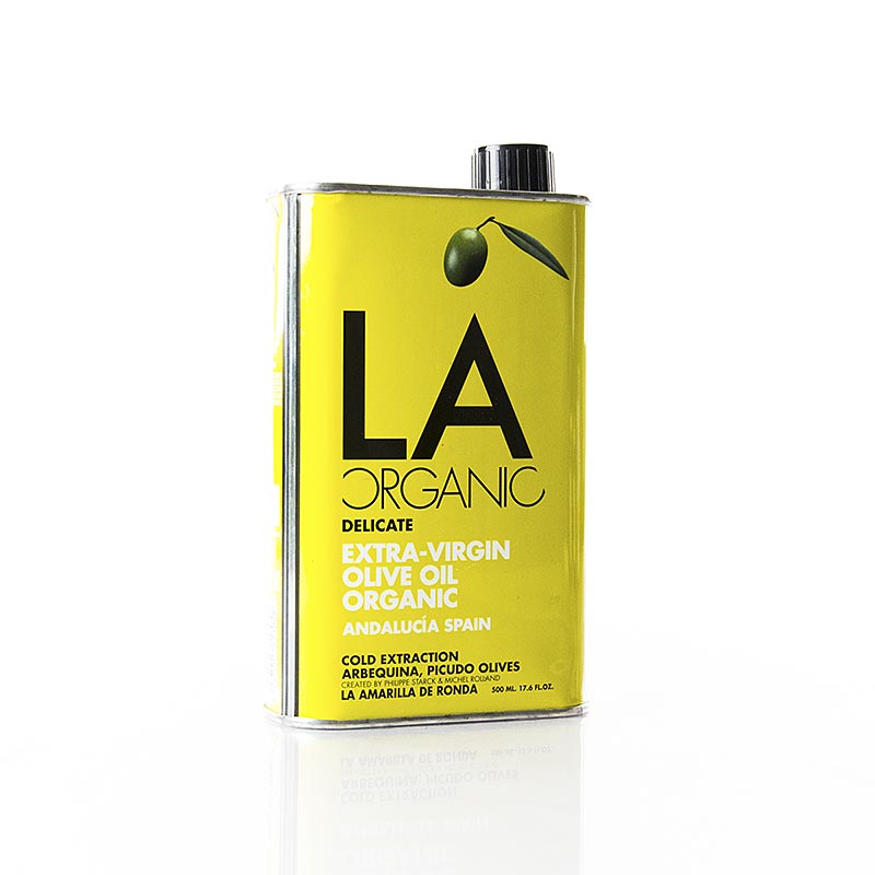 Aceite de oliva virgen extra, La Ronda Suave Eco (bote de Philippe Starck), ECOLGICO - 500ml - frasco