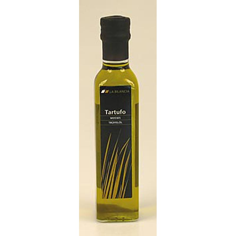 Olio extra vergine di oliva aromatizzato al tartufo bianco (olio al tartufo), La Bilancia - 250 ml - Bottiglia