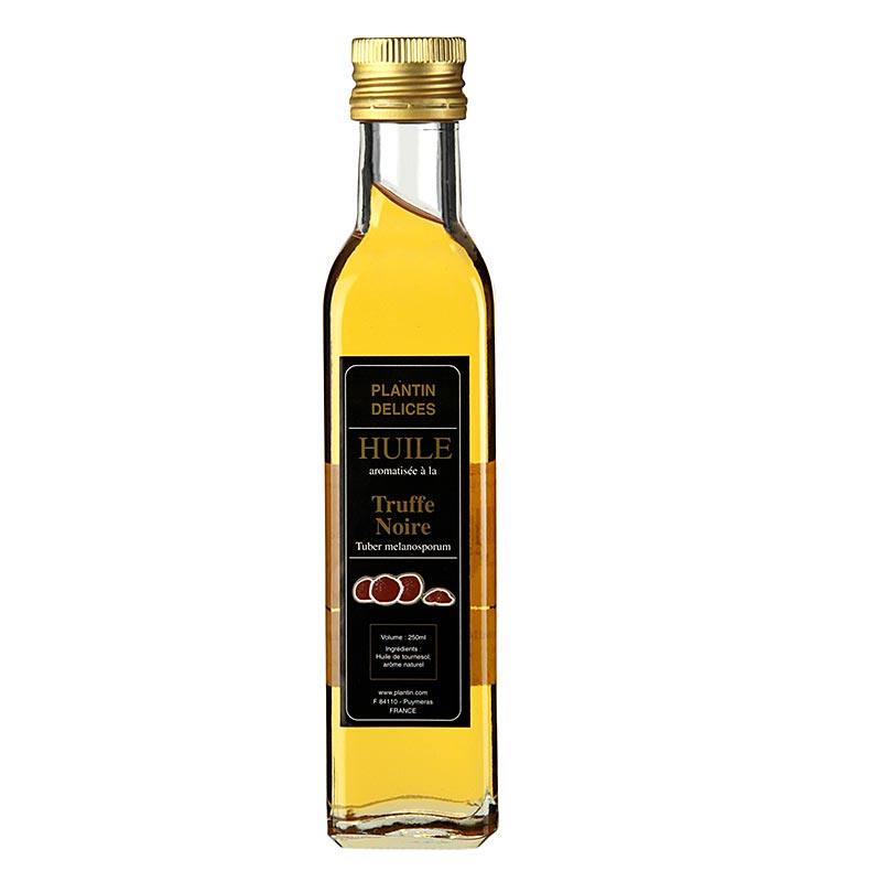 Auringonkukansiemenoljy talvitryffelin tuoksulla (tryffelioljy), plantiini - 250 ml - Pullo