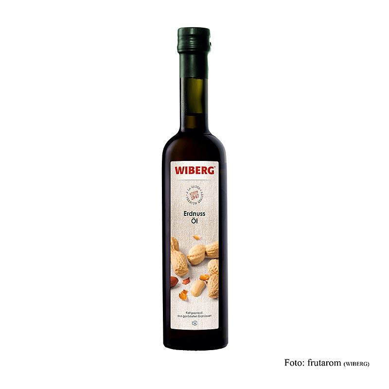 Olio di arachidi Wiberg, spremuto a freddo - 500ml - Bottiglia