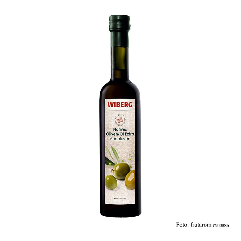 Wiberg Extra Virgin Olivolja, kall extraktion, Andalusien - 500 ml - Flaska