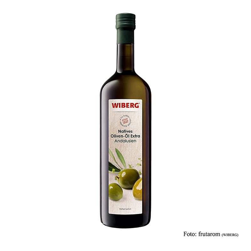 Minyak Zaitun Extra Virgin Wiberg, ekstraksi dingin, Andalusia - 1 liter - Botol