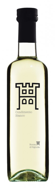 Molho de vinagre balsamico branco, organico, Condimento Balsamico Bianco Biologico, Rocca di Vignola - 500ml - Garrafa