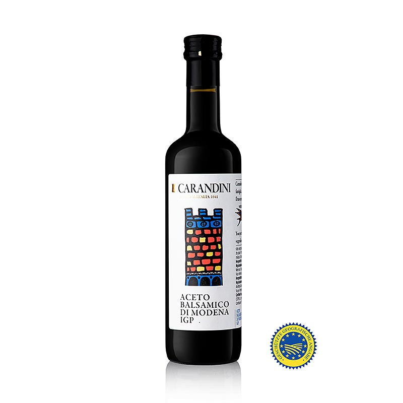 Aceto Balsamico Modena IGP, 6 meses, Classico (castelo colorido, antigo Ducale) - 500ml - Garrafa