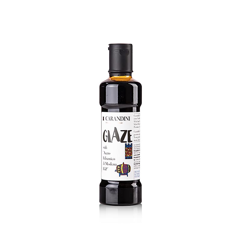 Crema di Balsamico Glaze, tambem para sobremesa, Carandini - 250ml - Garrafa PE