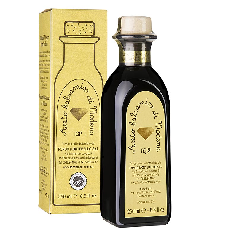 Aceto Balsamico, Fondo Montebello di Modena 13 anni (FM02) - 250 ml - Bottiglia